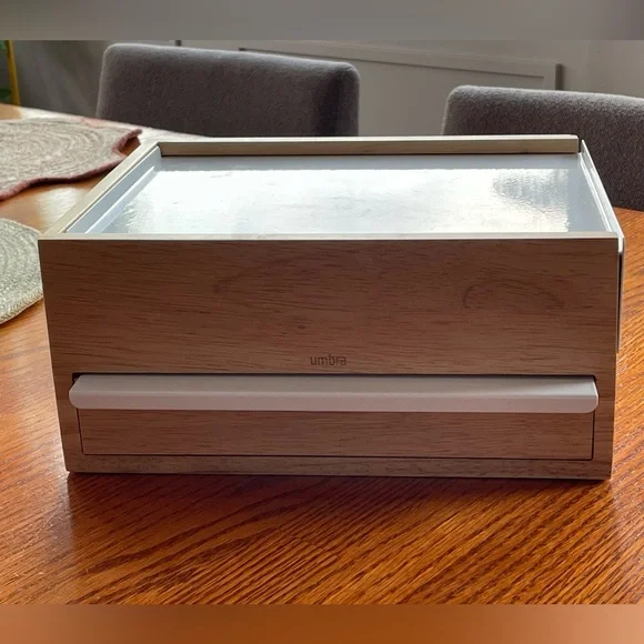 Umbra Stowit Jewelry Box in white/natural - Picture 4 of 7